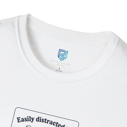 'Easily Distracted By…wait, is that a dog?' Cartoon Dog Graphic Tee