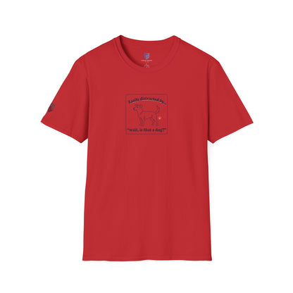 'Easily Distracted By…wait, is that a dog?' Cartoon Dog Graphic Tee