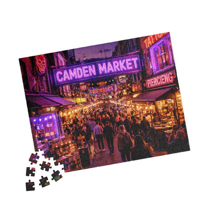 Camden Market Neon Night Jigsaw Puzzle – 110, 252, 520 & 1014 Pieces