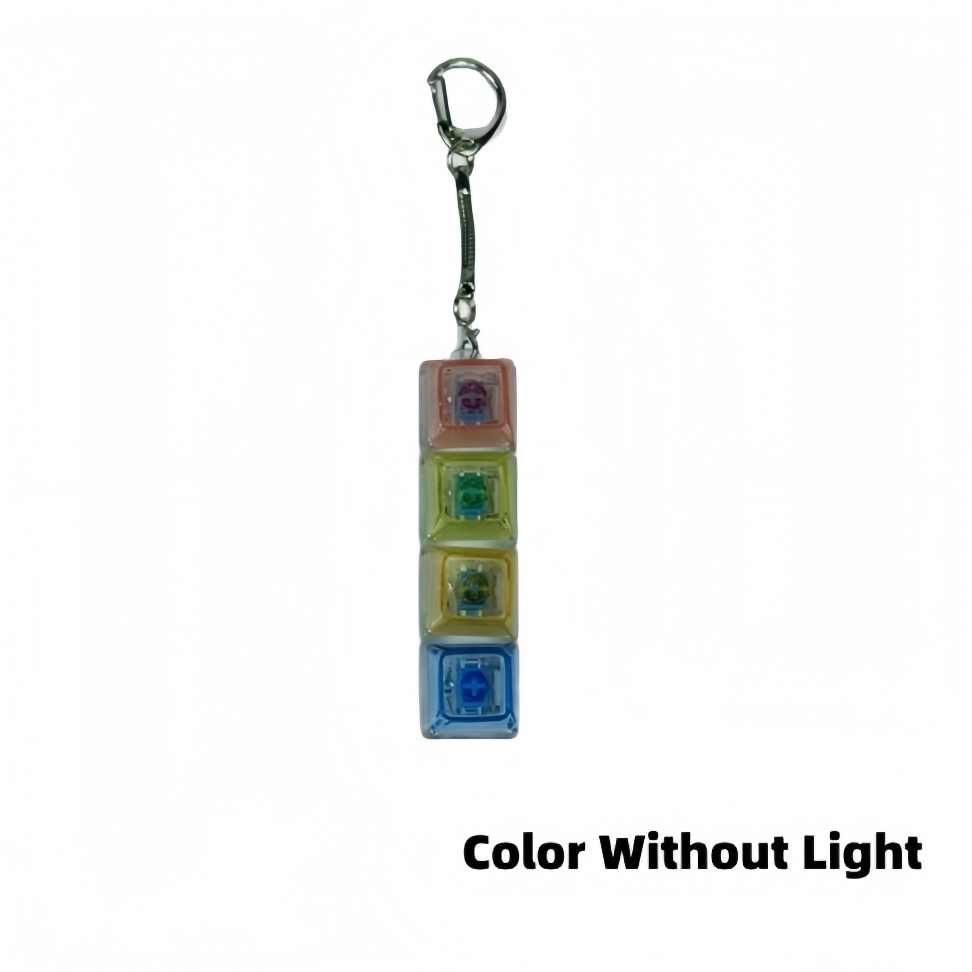 Mini 4-Key Mechanical Keyboard Fidget Clicker Keychain
