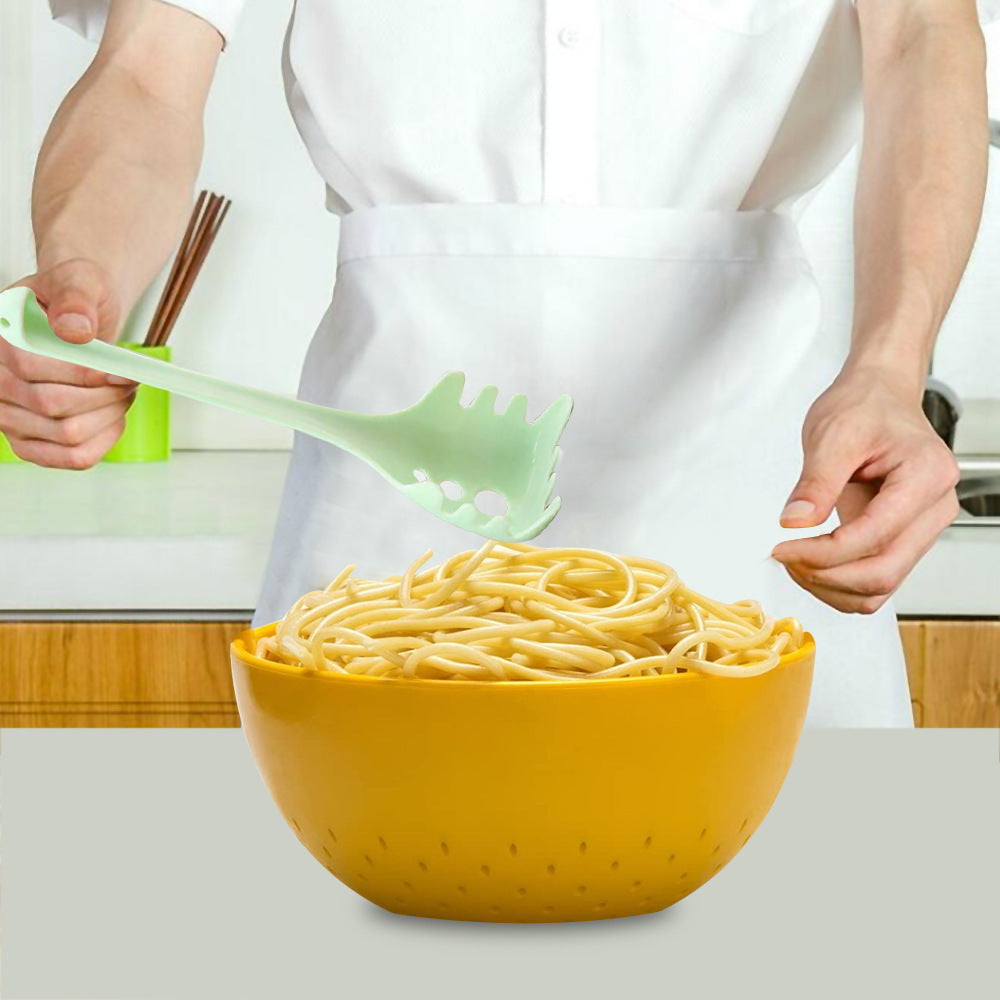Plastic Kitchen Spatula & Noodle Spoon Set – Cooking Utensils