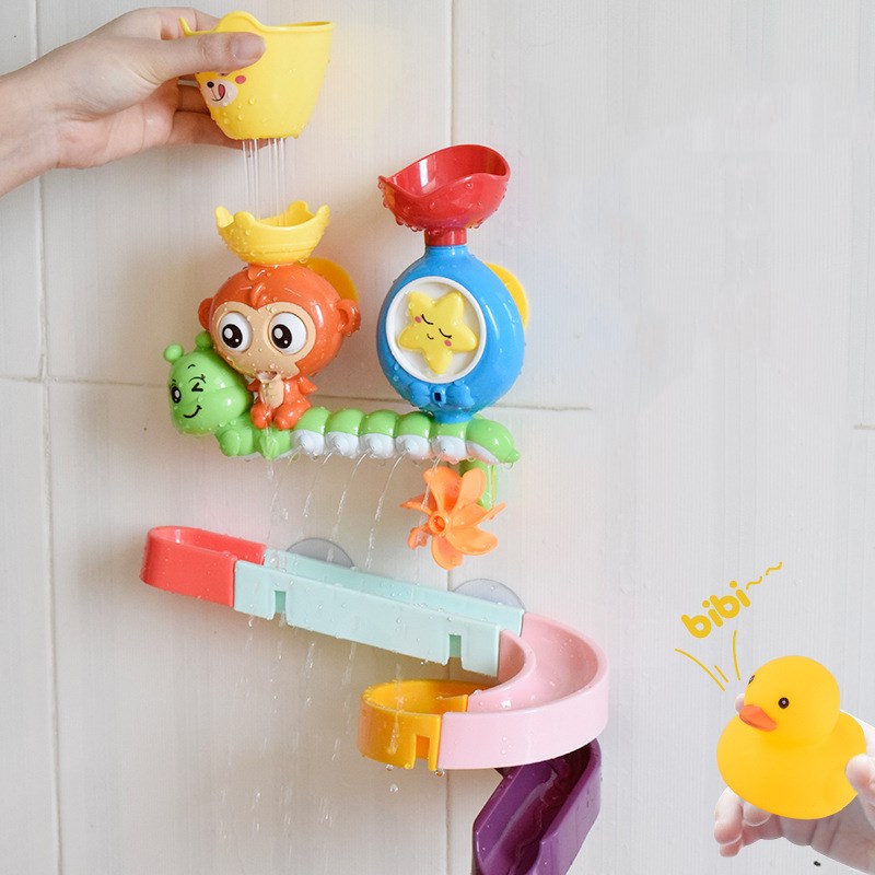 Musical Monkey Water Track Toy - Kids Bath & Water Play Set