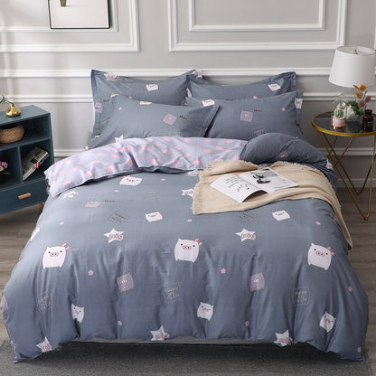 Cotton Four-Piece Bedding Set | Single to Super King & Beyond