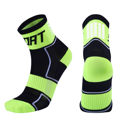 Reflective Nylon Cycling Socks – Breathable Anti-Friction Bicycle Socks