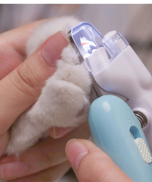 LED Pet Nail Clippers | Stainless Steel Claw Trimmer for Dogs & Cats