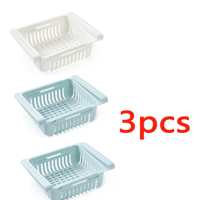 Stretchable Fridge Storage Basket Organiser