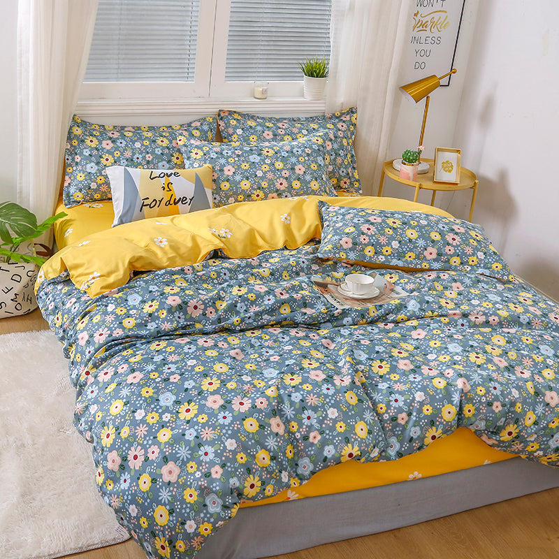 Cotton Blend Bedding Set 4 Piece 2.2m Super King | 6 Designs