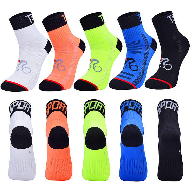 Professional Nylon Cycling & Running Socks EU 35-46 – 5 Colours