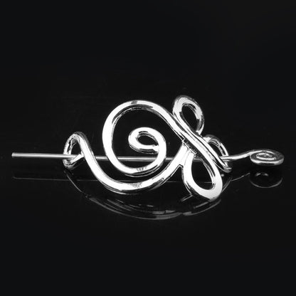 Retro Metal Sliding Hairpin – Electroplated Alloy | 6 Styles
