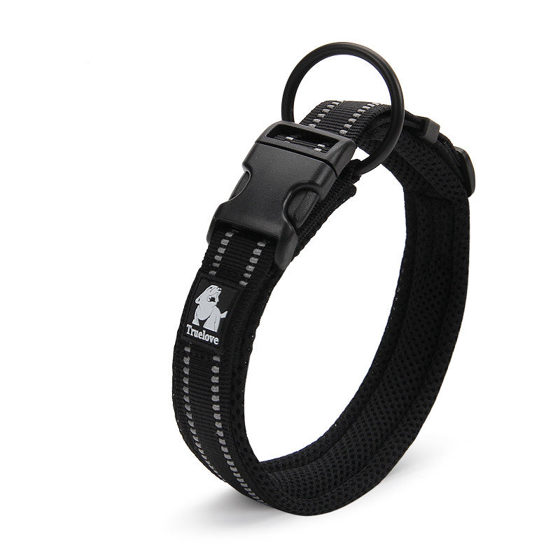 3M Reflective Padded Dog Collar – Soft Mesh Lining | 11 Colours | Sizes XXS–3XL