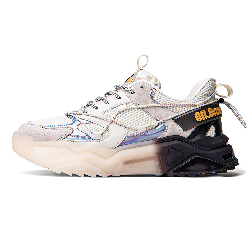 Men's Colour Block Sports Trainers | Pigskin Upper | TPU Sole | EU 39-45
