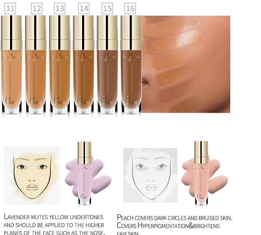 PUDAIER Liquid Concealer – Full Coverage Moisturising Face Base 5ml