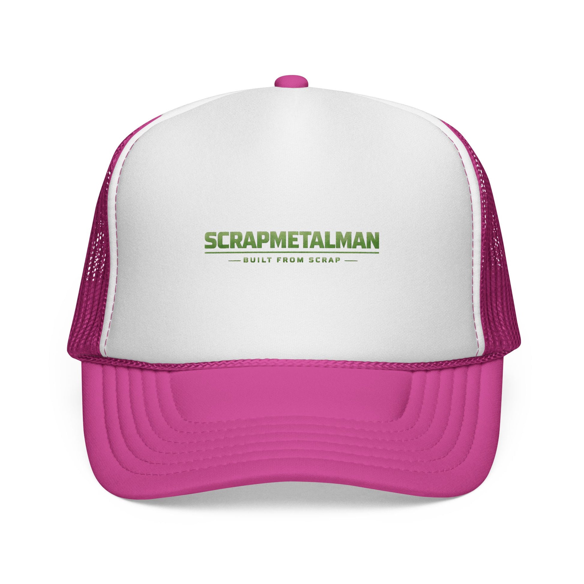 Scrapmetalman Logo Mesh Trucker Cap | Breathable Snapback