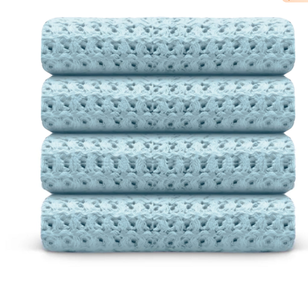 Pure Cotton Jacquard Face Towel | Low-Lint 34x72cm | 7 Colours