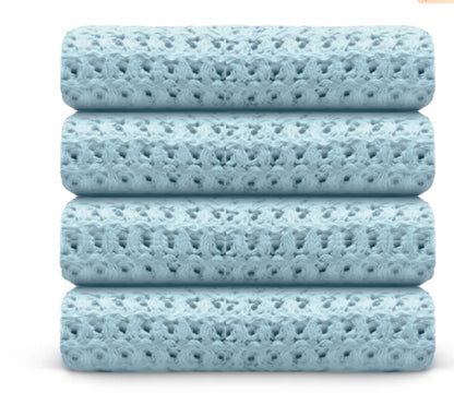 Pure Cotton Jacquard Face Towel | Low-Lint 34x72cm | 7 Colours