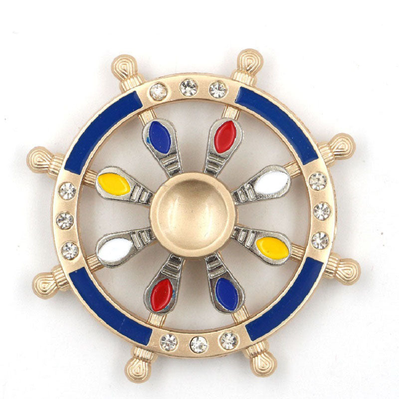 High-End Double-Layer Paint Fingertip Spinning Top Decompression Toy