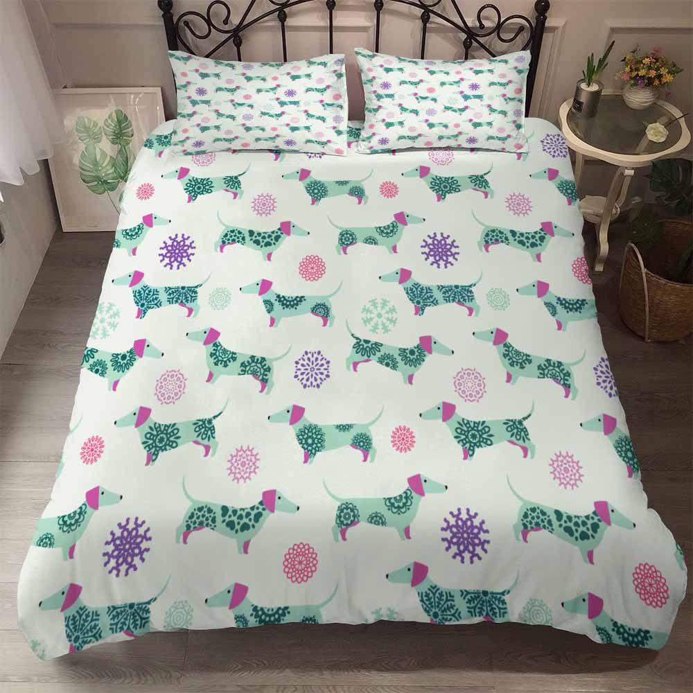 Printed Polyester Quilted Bedding Set | Single to Super King