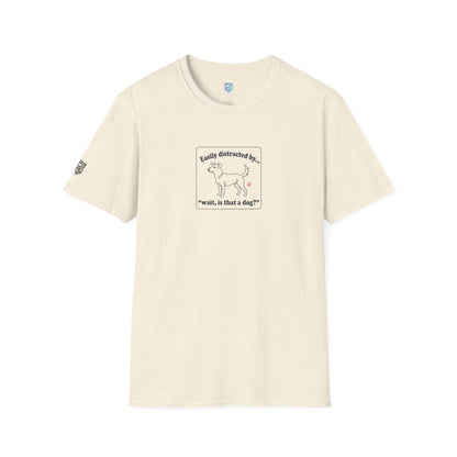 'Easily Distracted By…wait, is that a dog?' Cartoon Dog Graphic Tee