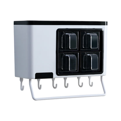 Punch-Free Wall-Mounted Kitchen Spice Shelf | No-Drill Organiser