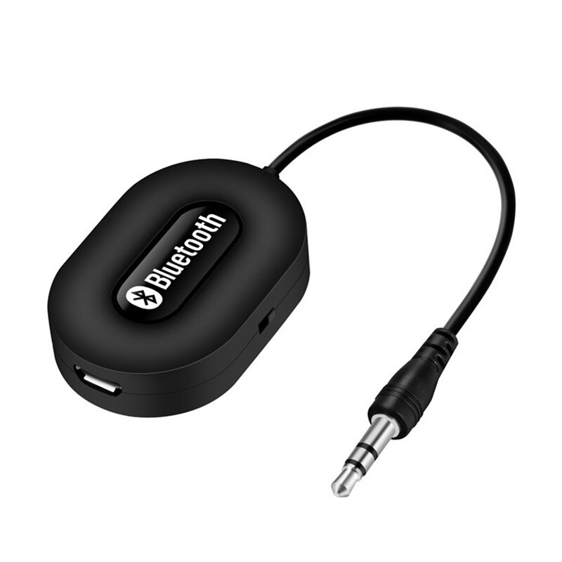 Bluetooth 3.0 Audio Receiver Adapter | 3.5mm AUX Wireless Streaming | Black