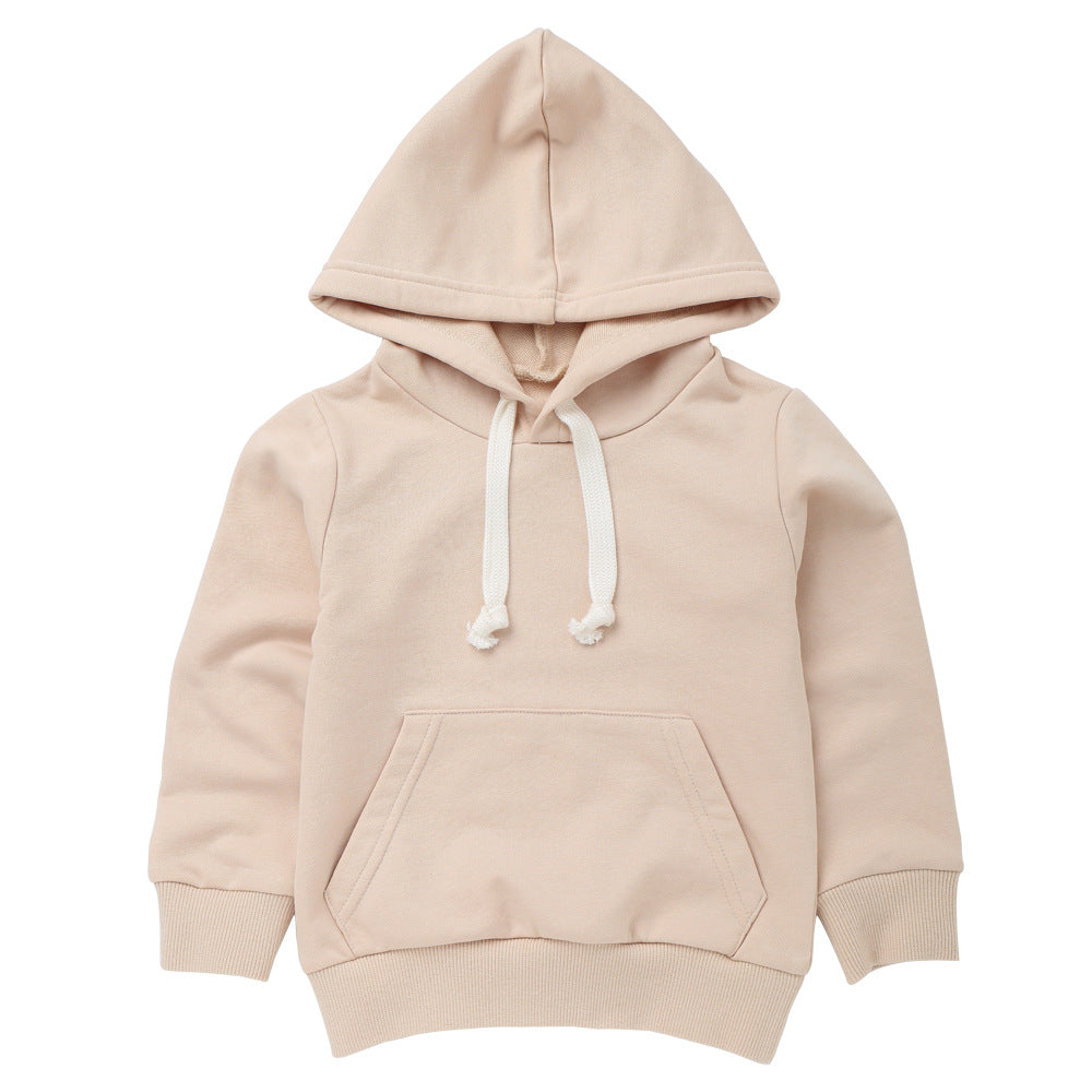 Children's 95% Cotton Hooded Sweatshirt | Kids Casual Hoodie 90-140cm