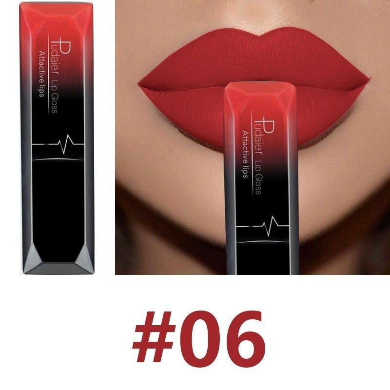 Matte Liquid Lip Gloss – Waterproof Long-Lasting 8ml, 21 Shades