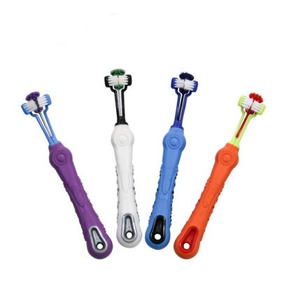 3-Sided Pet Toothbrush – Dog & Cat Teeth Cleaner | Single & 3-Pack
