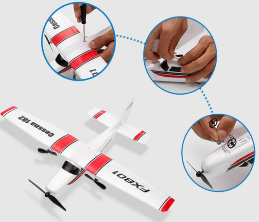 DIY Cessna 182 RC Glider FX801 | Remote Control Plane