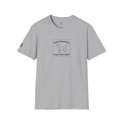 'Easily Distracted By…wait, is that a dog?' Cartoon Dog Graphic Tee