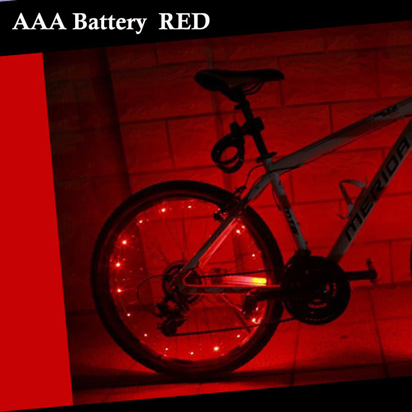 LED Bicycle Spoke Lights – Flashing Wheel Safety Lights 6 Colours