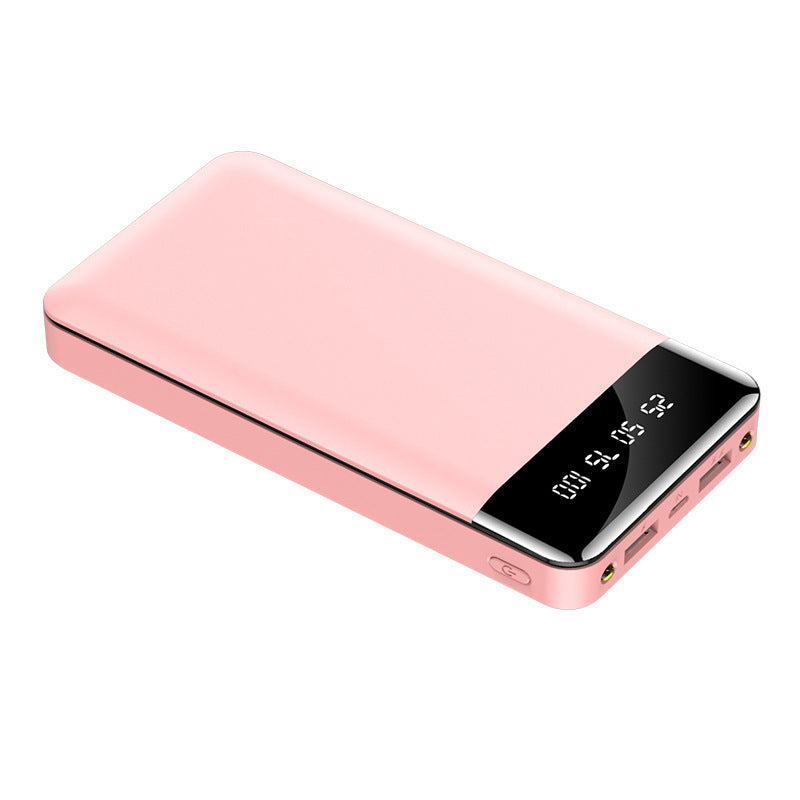 Portable Power Bank LCD Display Dual USB 6,000-20,000mAh Green Black Pink White