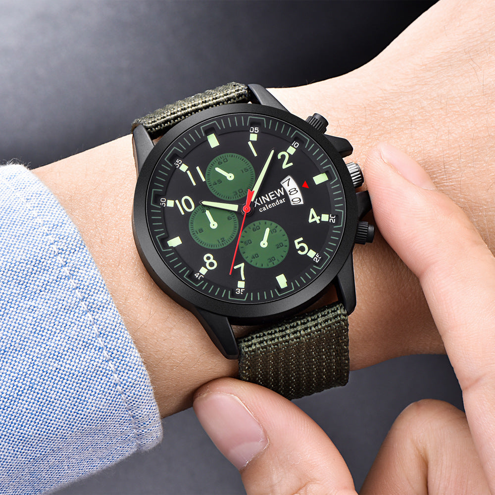 Military Sports Watch with Nylon Strap