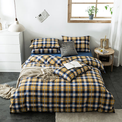 Geometric Quilted Cotton Bedding Set 4 Piece | 15 Designs