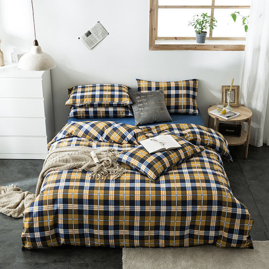 Geometric Quilted Cotton Bedding Set 4 Piece | 15 Designs