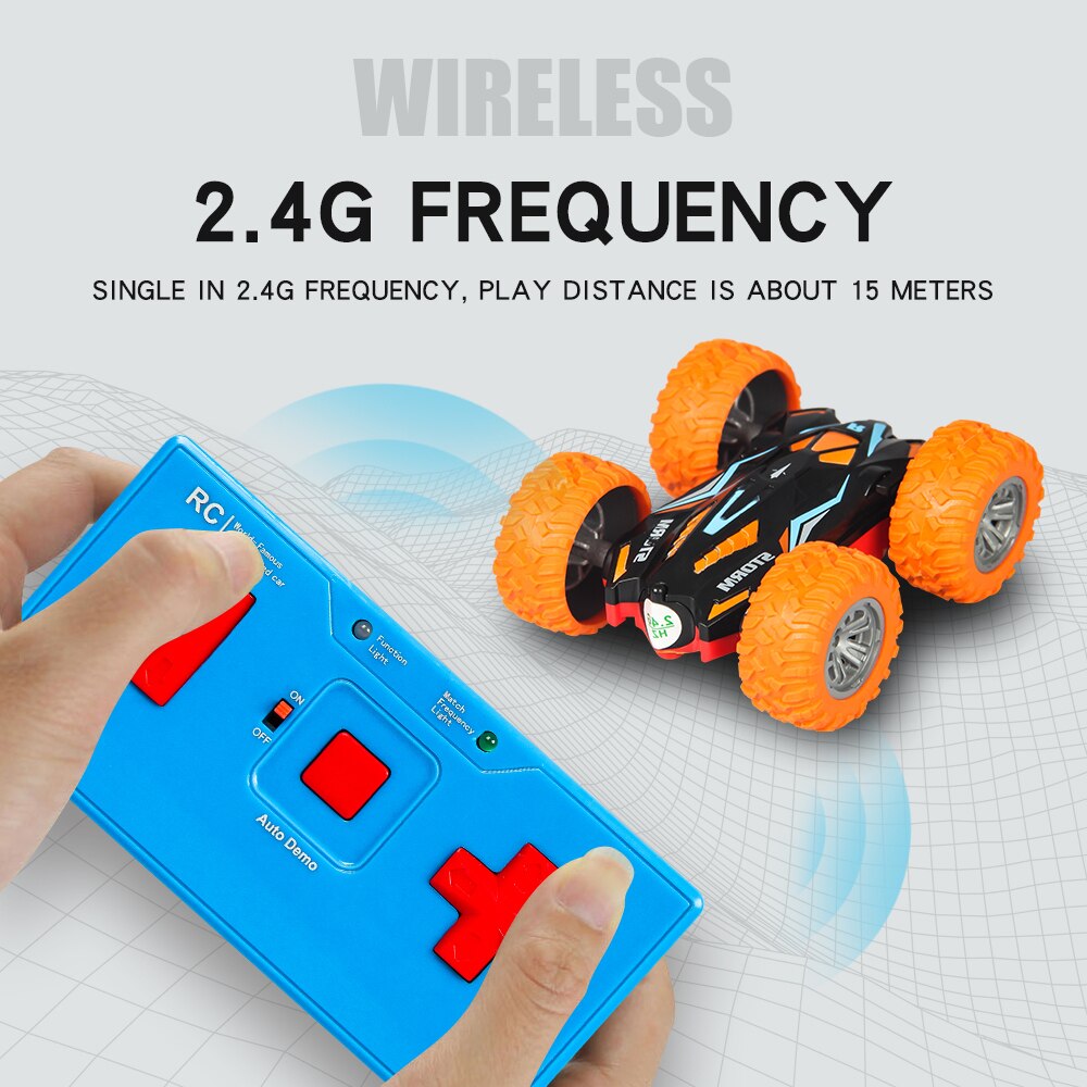 Double-Sided 3D Flip RC Stunt Car – 360° Off-Road Remote Control