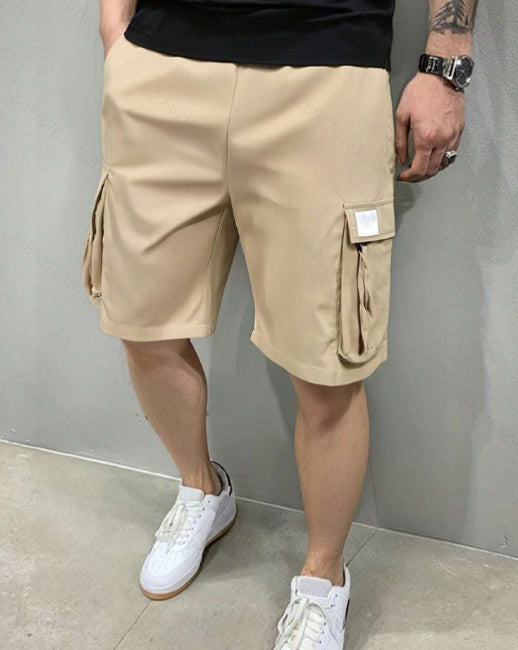 Men's Cotton-Feel Casual Sports Shorts