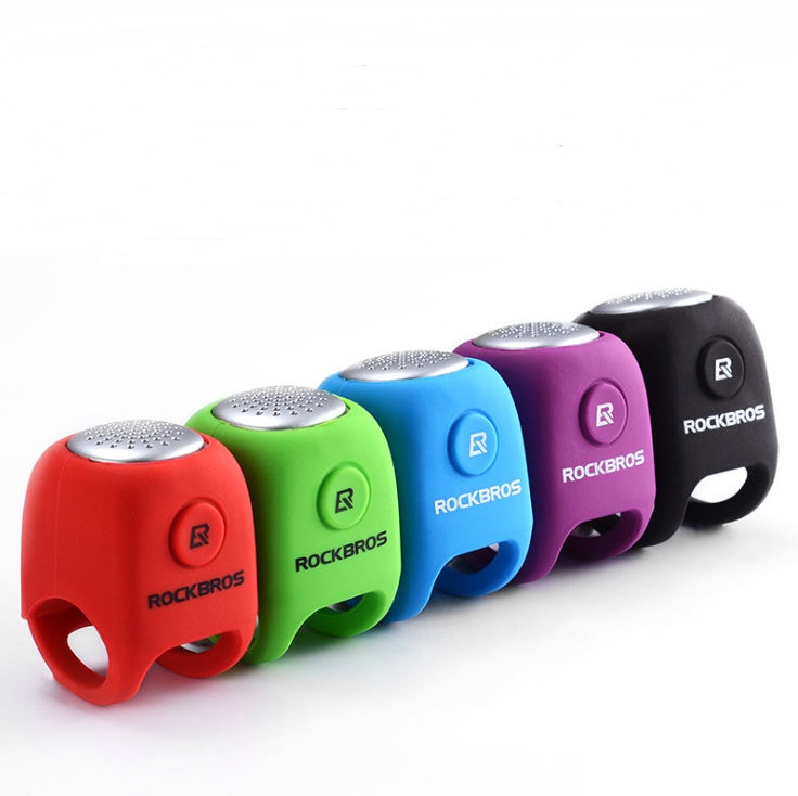 Silicone Bicycle Bell – Elastic Handlebar Horn Black, Blue, Green & Red