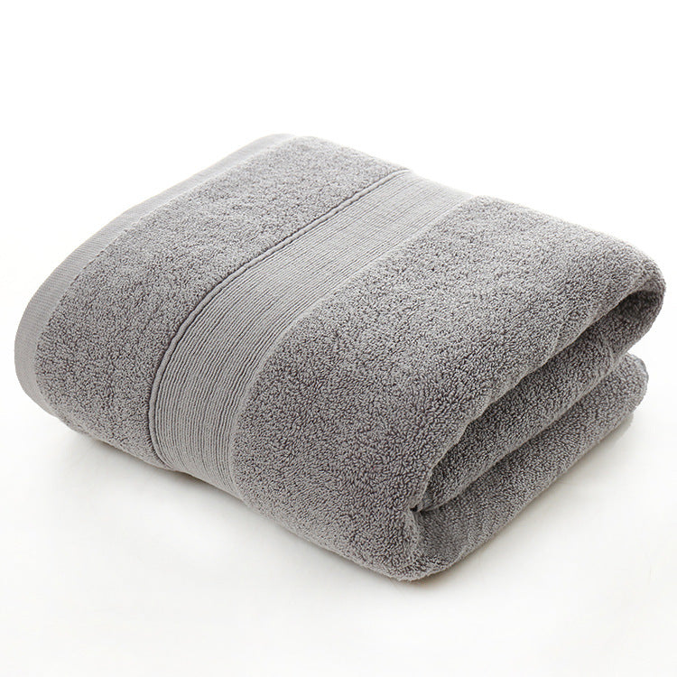 100% Cotton Thickened Plain Bath Towel 70x140cm