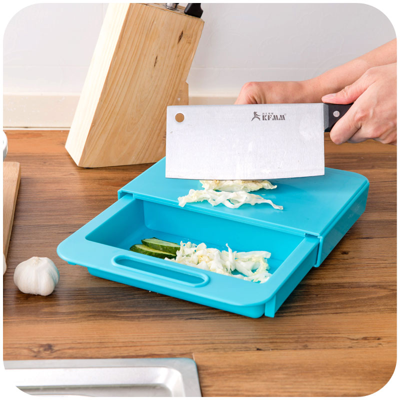 Multifunction Chopping Board with Drain Basket | Kitchen Prep Board