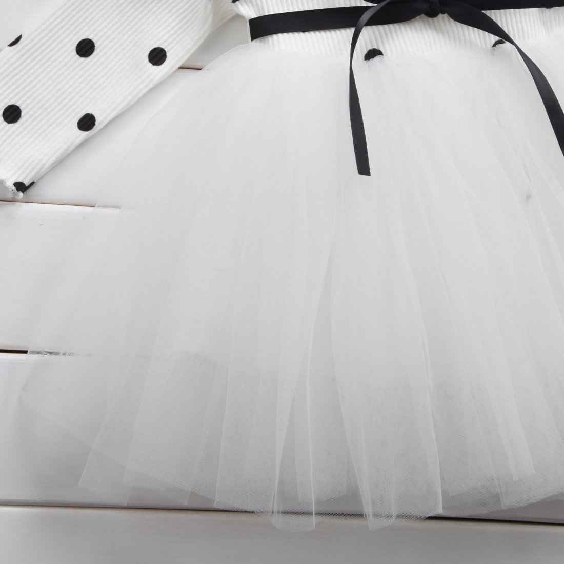 Girls Long Sleeve Tutu Lace Dress – Birthday, Christening & Party Gown