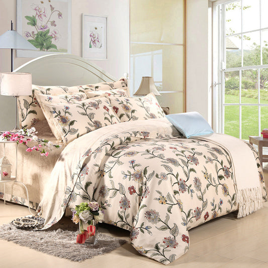 Long-Staple Cotton Bedding Set 4 Piece | 7 Colours, 3 Sizes