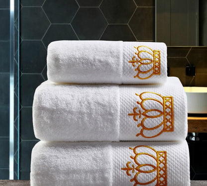 Cotton Embroidery Boutique Sauna & Bath Towel | Multiple Sizes