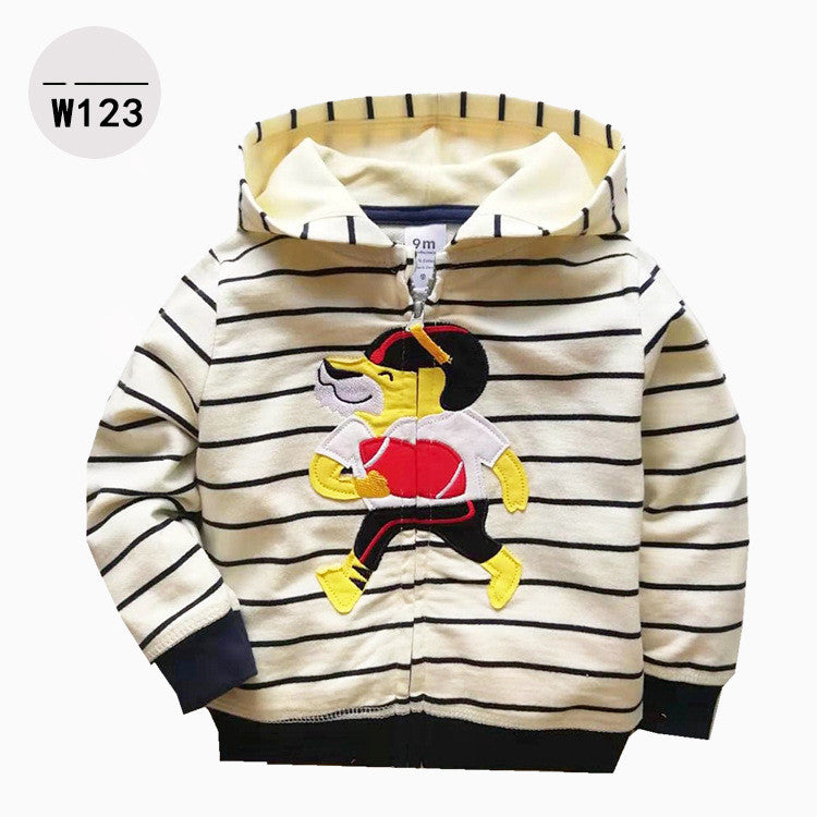 Baby & Toddler Zip-Up Printed Hoodie | Kids Casual Hoodie 9M-3Y