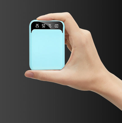 Mirror Finish Power Bank with LCD Display – 10000mAh Pink, White, Blue & Black