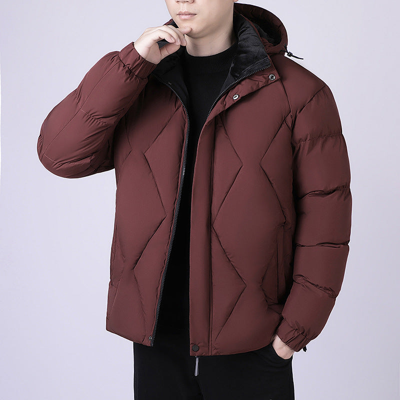 Men's Hooded Padded Winter Jacket | Loose Fit