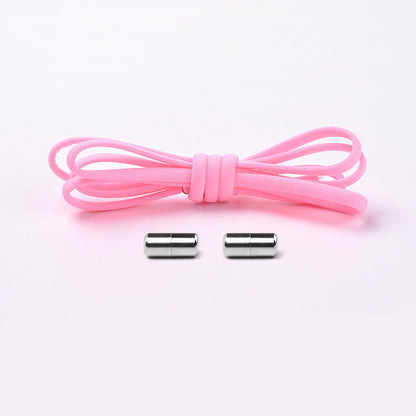 Elastic No-Tie Shoelaces – Half-Round Capsule Lock, 22 Colours