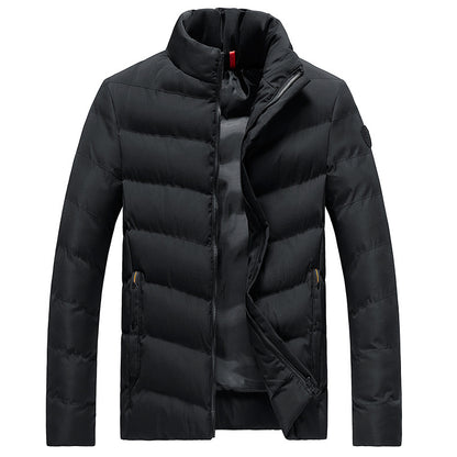 Men's Extra-Thick Cotton-Padded Cardigan Jacket | Plus Size Winter Coat