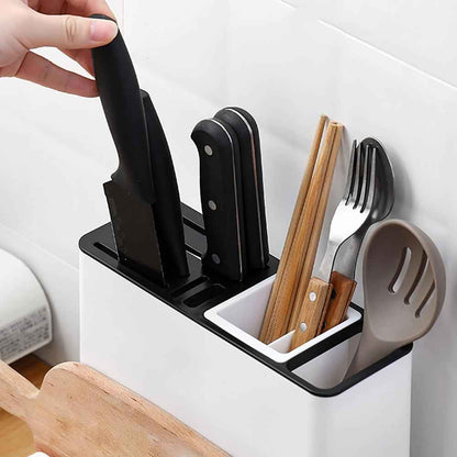 Kitchen Knife & Tableware Storage Rack – Desktop Plastic Organiser for Cutlery & Gadgets