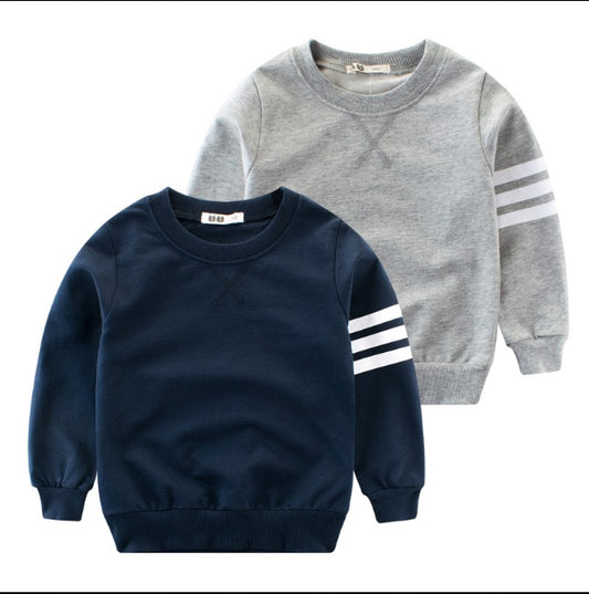 Boys' Cotton Long Sleeve Pullover Top