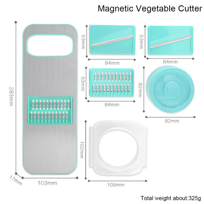 Multifunctional Kitchen Grater Set – Stainless Steel Interchangeable Blades